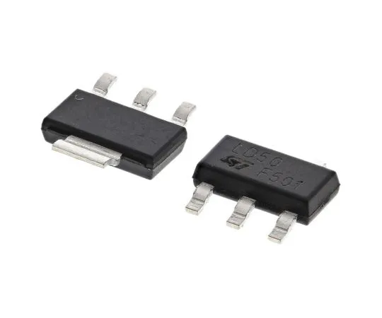 63-4961-80　意法半导体LD1117S50TR, LDO调节器，1.3A,5V,±1% 3+TabPin,SOT-223　LD1117S50TR