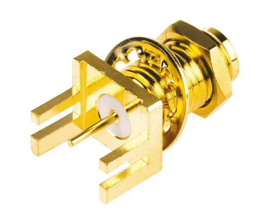 63-4858-28　RS Pro直角50Ω边缘安装挡板安装SMA端启动器连接器，焊点终止　526-5779