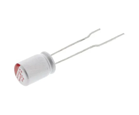 63-5006-06　Nichicon 15μF25V直流铝聚合物电容器，通孔6.3 (Dia。)x 10 mm+105°6.3mm 2.5mm　RNS1E150MDS1JX