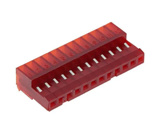 63-4860-76　TE Connectivity 12 WAY用于电缆安装的IDC连接器插座，1行　4-640440-2