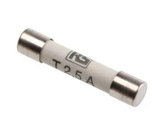 63-5021-10　RS Pro,2.5A陶瓷墨盒保险丝，6.3 x 32mm,速度T　721-1591