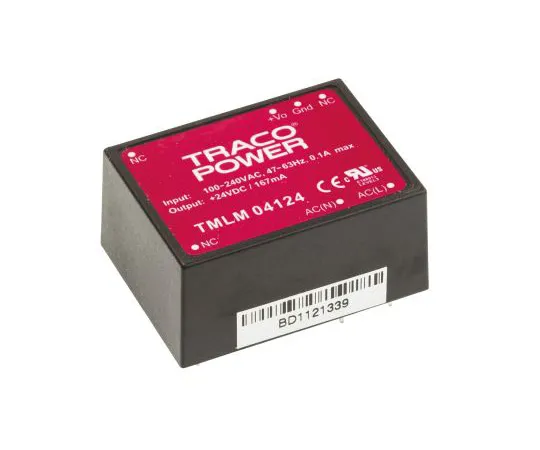 63-4988-48　TRACOPOWER4W1输出嵌入式开关模式电源SMPS,167mA,24V直流封装　TMLM 04124