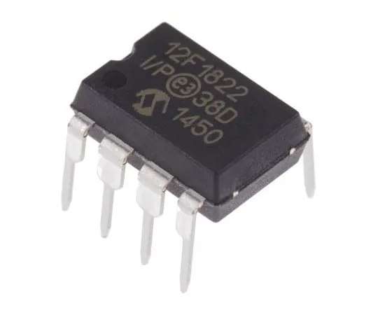 63-4985-43　单片机PIC12F1822-I/P,8位PIC单片机，32MHz,2K×14字，256 B闪存，8PinPDIP　PIC12F1822-I/P