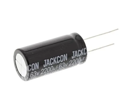 63-4998-64　RS PRO 2200μF63V直流铝电解电容器，通孔18 (Dia。)x 36 mm+105°18mm 7.5mm36 mm　711-1643