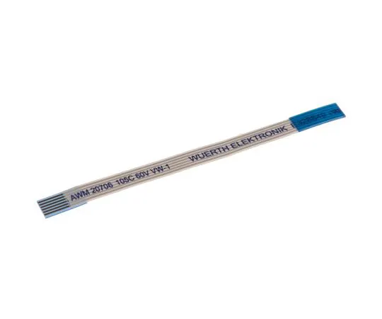 63-5077-73　Wurth Elektronik 6877 FFC跳线电缆，0.5mm间距，6路，50mm电缆长度，500 mA, 60 V ac　687706050002