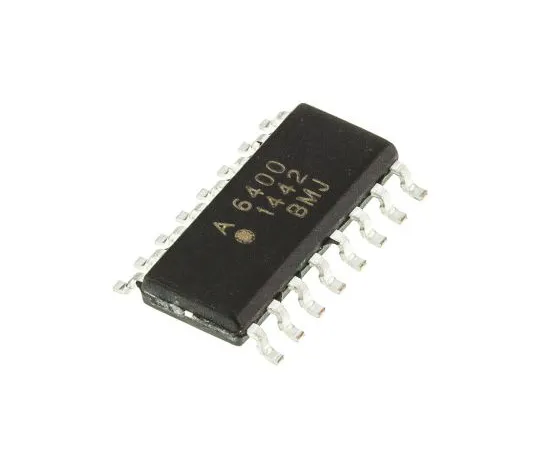 63-4973-62　Broadcom,ACSL-6400-00TE直流输入逻辑门输出四路光耦，表面贴装，16针SOIC　ACSL-6400-00TE