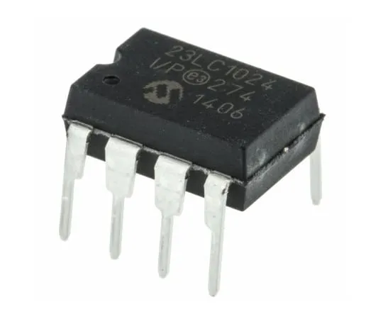 63-5084-74　Microchip SRAM,23LC1024-I/P-1Mbit　23LC1024-I/P