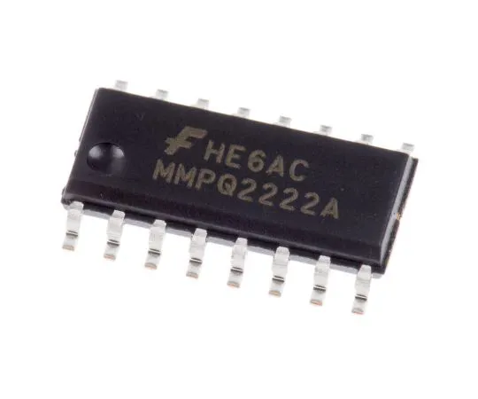 63-5121-82　半MMPQ2222A四相NPN晶体管，500 mA, 40 V, 16引脚SOIC　MMPQ2222A