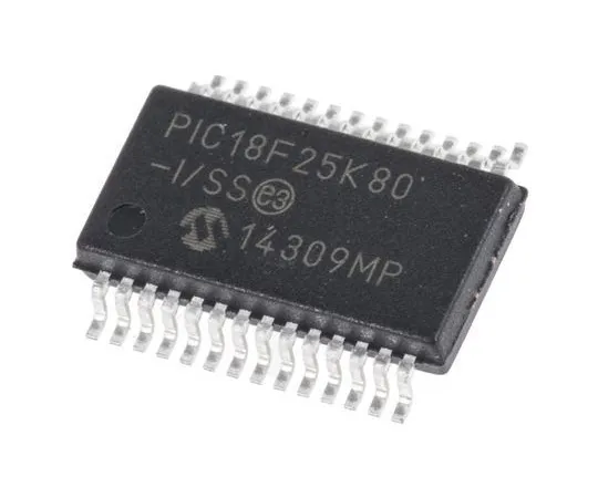 63-5009-61　单片机，8位PIC单片机，64MHz, 32 kB闪存，28针SSOP　PIC18F25K80-I/SS