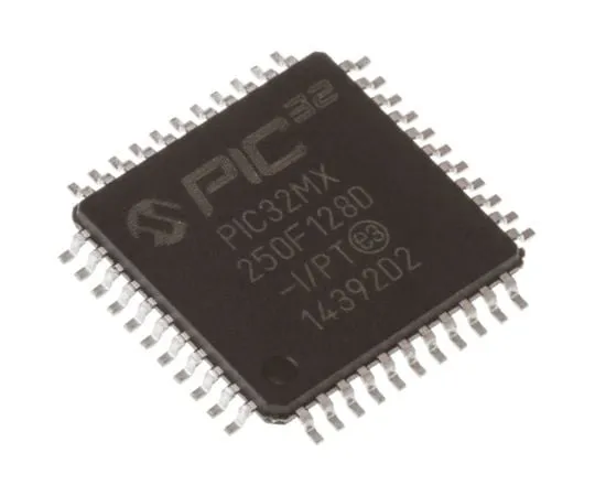 63-5071-26　微芯片，32位PIC微控制器，40MHz, 131 kB闪存，44-PinTQFP　PIC32MX250F128D-I/PT