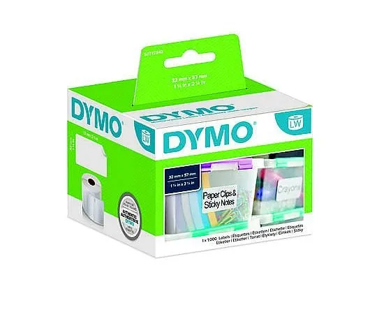 63-4867-82　Dymo Black on White Label Printer Tape　S0722540