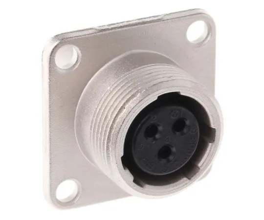 63-4862-84　广濑JR系列面板安装连接器3触点插座　JR13RK-3S