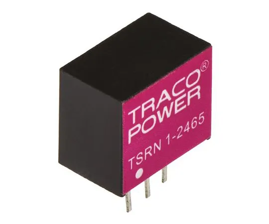 63-5064-34　TRACOPOWER开关稳压器，8→29 V直流，8→42 V直流输入，±6.5V直流输出，1A, 300 mA　TSRN 1-2465