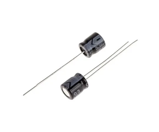 63-4989-60　RS PRO 100μF16V直流铝电解电容器，通孔6 (Dia。)x 7mm+105°6mm 2.5mm 7mm　707-5809