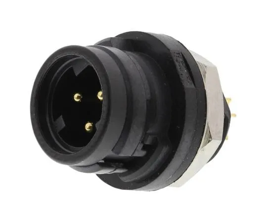 63-4861-62　广濑HR30系列，面板安装微型连接器插头，3路，5A,IP67,IP68　HR30-6R-3P(71)