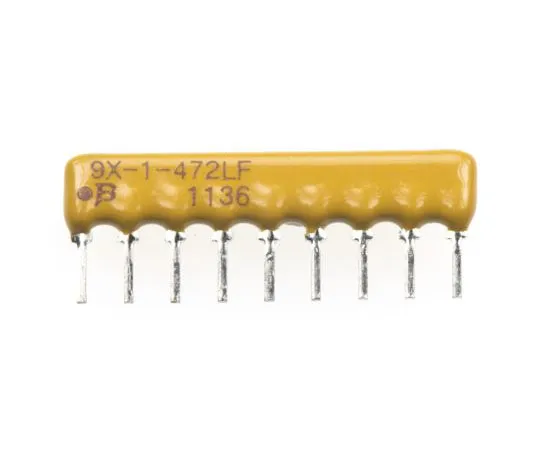 63-4852-74　负载电阻网络4.7kΩ±2% 8电阻，总功率1.13W, SIP封装4600X通孔　4609X-101-472LF
