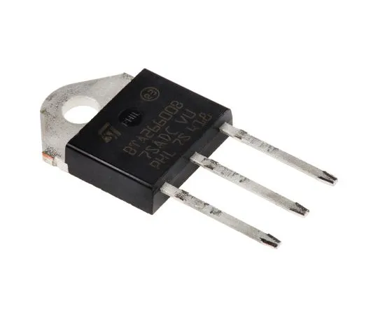 63-5004-13　BTA26-600BRG25A,600V, TRIAC,栅极触发器1.3V100mA,3引脚，通孔，TOP3意法半导体　BTA26-600BRG