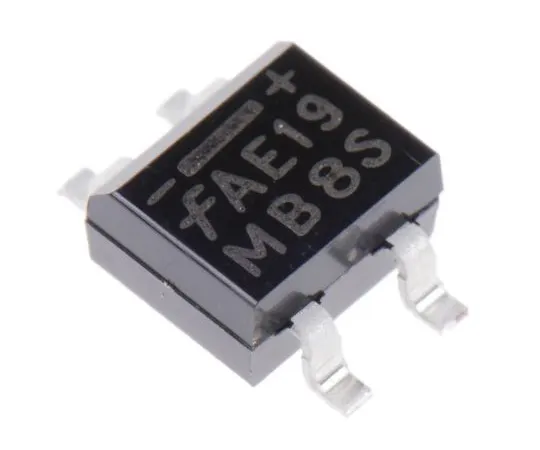 63-5070-89　安森美半导体MB2S,桥式整流器，500毫安200V,4引脚SOIC　MB2S