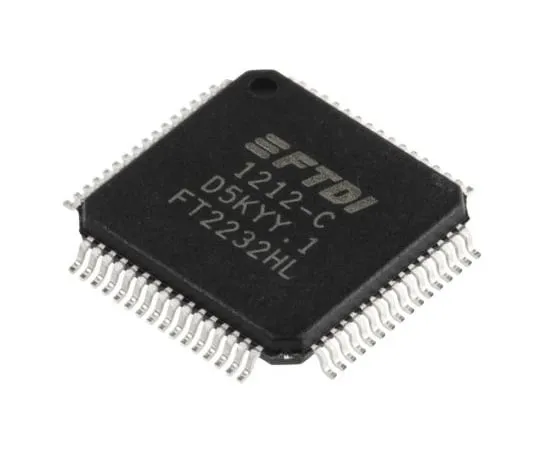 63-4963-19　FTDI芯片双通道，LQFP UART接口RS232,RS422,RS485480Mbit/s,64-PinFT2232HL　FT2232HL