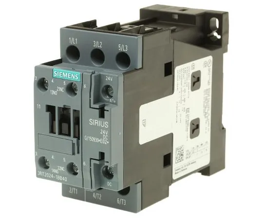 63-4987-44　西门子3极接触器，12 A, 24 V直流线圈，SIRIUS创新，3NO, 5.5 kW　3RT2024-1BB40