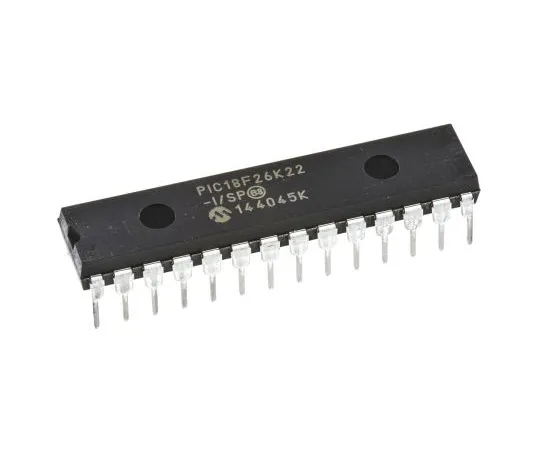 63-5009-56　单片机PIC18F26K22-I/SP,8位PIC单片机，64MHz, 64 kB闪存，28-PinSPDIP　PIC18F26K22-I/SP