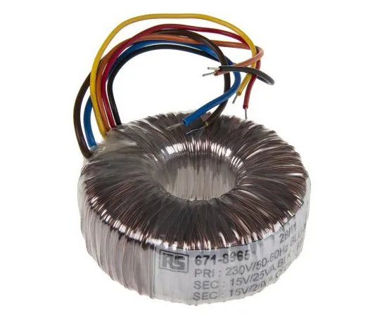 63-4937-35　2输出环形变压器，50VA,2×15V交流变压器　671-8965