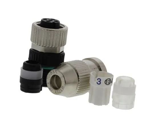 63-4988-91　哈雷克斯M12系列M12电缆安装连接器，4个触点插座　21031112405