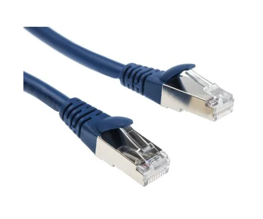 63-5092-93　RS Pro屏蔽Cat6a电缆500毫米，蓝色，雄性RJ45/雄性RJ45　778-5149