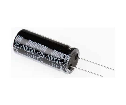 63-4998-17　RS PRO 10000μF25V直流铝电解电容器，通孔18 (Dia。)x 41 mm+105°18mm 7.5mm41 mm　711-1214