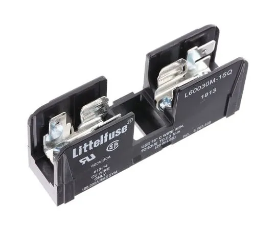 63-5084-36　Littefuse30A轨道安装固定架底座，用于10 x 38mm固定架，600V交流/直流　L60030M1SQ