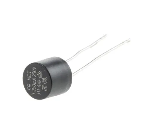 63-5081-93　RS PRO250mA径向不可复位导线终止保险丝，250V　767-5171