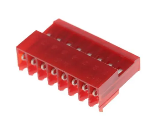63-4860-74　用于电缆安装的TE连接8路IDC连接器插座，1列　3-640440-8