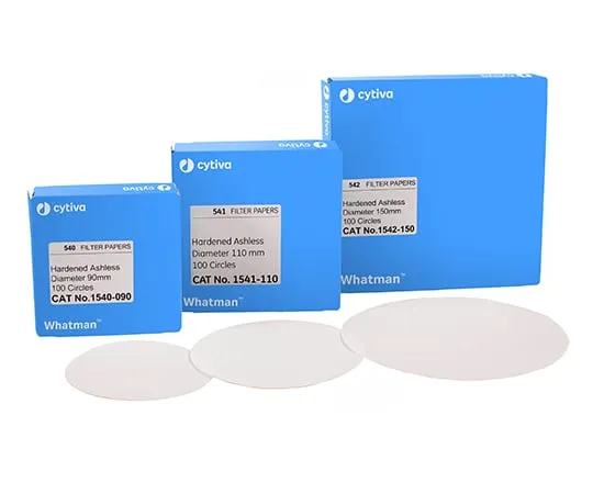 62-6176-01　Ash Free Rigid Quantitative Filter Paper (Grade 541 110 mm) 1 Pack (100 Sheets)　1541-110