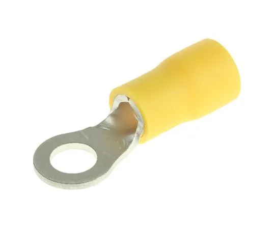 63-4964-94　JST FV系列绝缘压痕环端子，M5 (#10) 螺柱尺寸，2.6mm2至6.6mm2导线尺寸，黄色　FVWS5.5-5(LF)