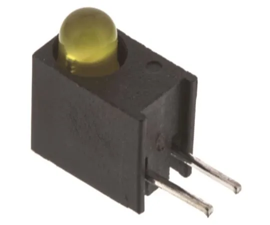 63-4873-46　拨号551-1207F,黄色直角PCB LED指示灯，通过孔1.8 V　551-1207F