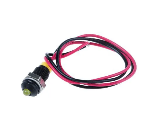 63-5022-29　RS PRO黄色指示器，2V直流，6毫米安装孔尺寸，导线终止，IP67　722-7716
