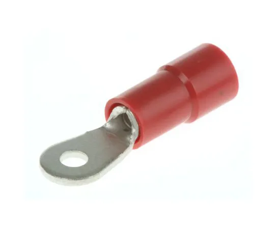 63-4891-10　RS PRO绝缘压紧环端子，M2螺柱尺寸，0.25mm2至1.5mm2线材尺寸，红色　613-9205