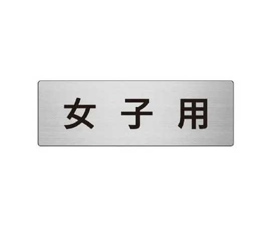 62-0348-47　［Discontinued］Room Name Display Plate Electric Chamber Aluminum (Hairline) 80 x 240 x 3 Thickness　RS85