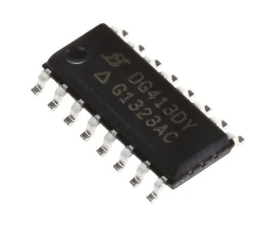 63-4899-10　DG413DY-E3Vishay,模拟开关四路SPST, 15 V, 18 V, 24 V, 28 V, 16针SOIC　DG413DY-E3