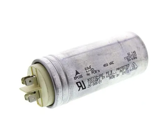63-5084-44　EPCOS60μF聚丙烯电容器PP450Vac±5%耐受螺柱B32332系列　B32332I6606J082