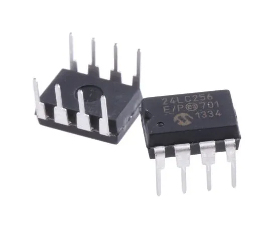 63-4932-45　Microchip24LC256-E/P, 256kbit串行EEPROM内存，900ns 8针PDIPI2C　24LC256-E/P