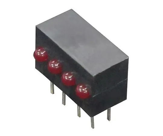 63-4892-74　KingbrightKM2520EF/4ID,红色右角PCB LED指示灯，4个LED通过孔2.5 V　KM2520EF/4ID