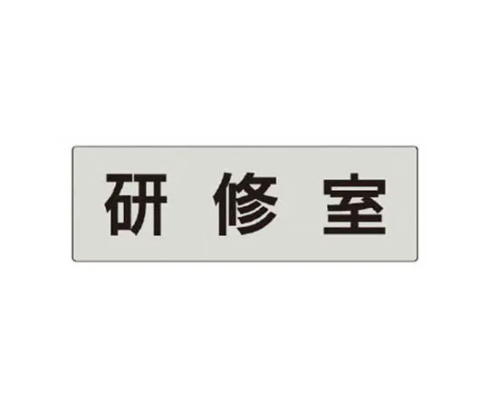 62-0344-89　［Discontinued］Room Name Display Board Training Room Acrylic (Gray) 80 x 240 x 3 Thickness　RS577