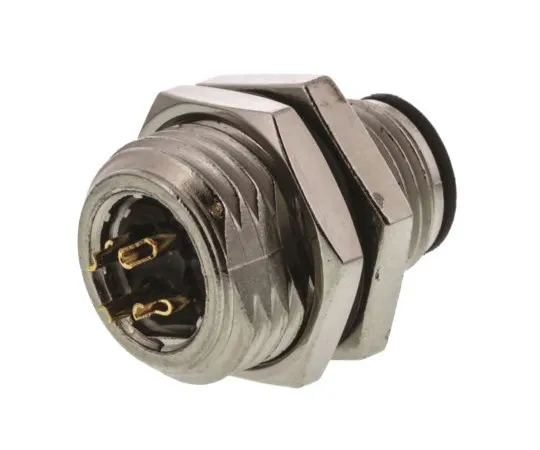 63-4934-20　TE ConnectivityM12系列M12面板安装连接器，4个触点插头　1838893-2