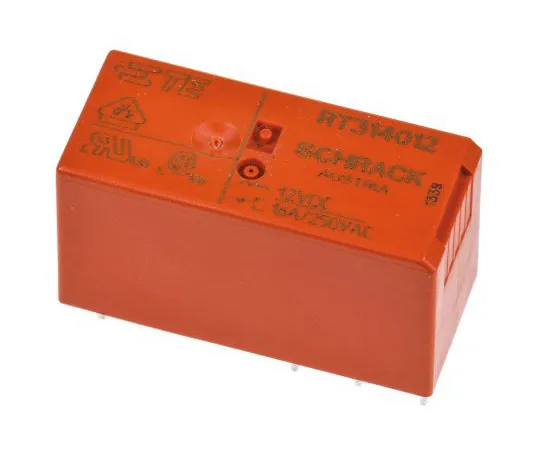 63-4947-48　TEConnectivityRT1SPDT非锁定继电器PCB安装，12V直流线圈，16A　RT314012 9-1393239-5