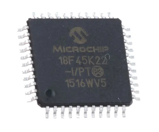 63-4986-35　微芯片，8位PIC微控制器，16MHz, 32.768 kB, 256 B闪存，44-PinTQFP　PIC18F45K22-I/PT