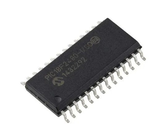 63-4895-87　单片机PIC18F2480-I/SO,8位PIC单片机，40MHz, 16 kB, 256 B闪存，28-PinSOIC　PIC18F2480-I/SO