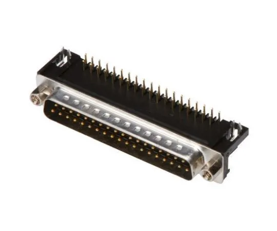 63-4939-44　ASSMANNWSWA-DS系列，37向直角通孔PCB D子连接器插头，2.77毫米间距，4-40UNC　A-DS 37 A/KG-T1