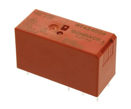 63-4947-52　TEConnectivityRT2DPDT非锁定继电器PCB安装，24V直流线圈，8A　RT424024 6-1393243-8