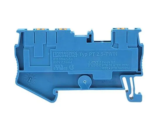 63-4964-06　Phoenix Contact, PT Clipline系列，800 V Feed through Terminal 铝块，Push in Terminal　3209552
